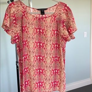 Marc Jacobs animal print shirt sleeves blouse